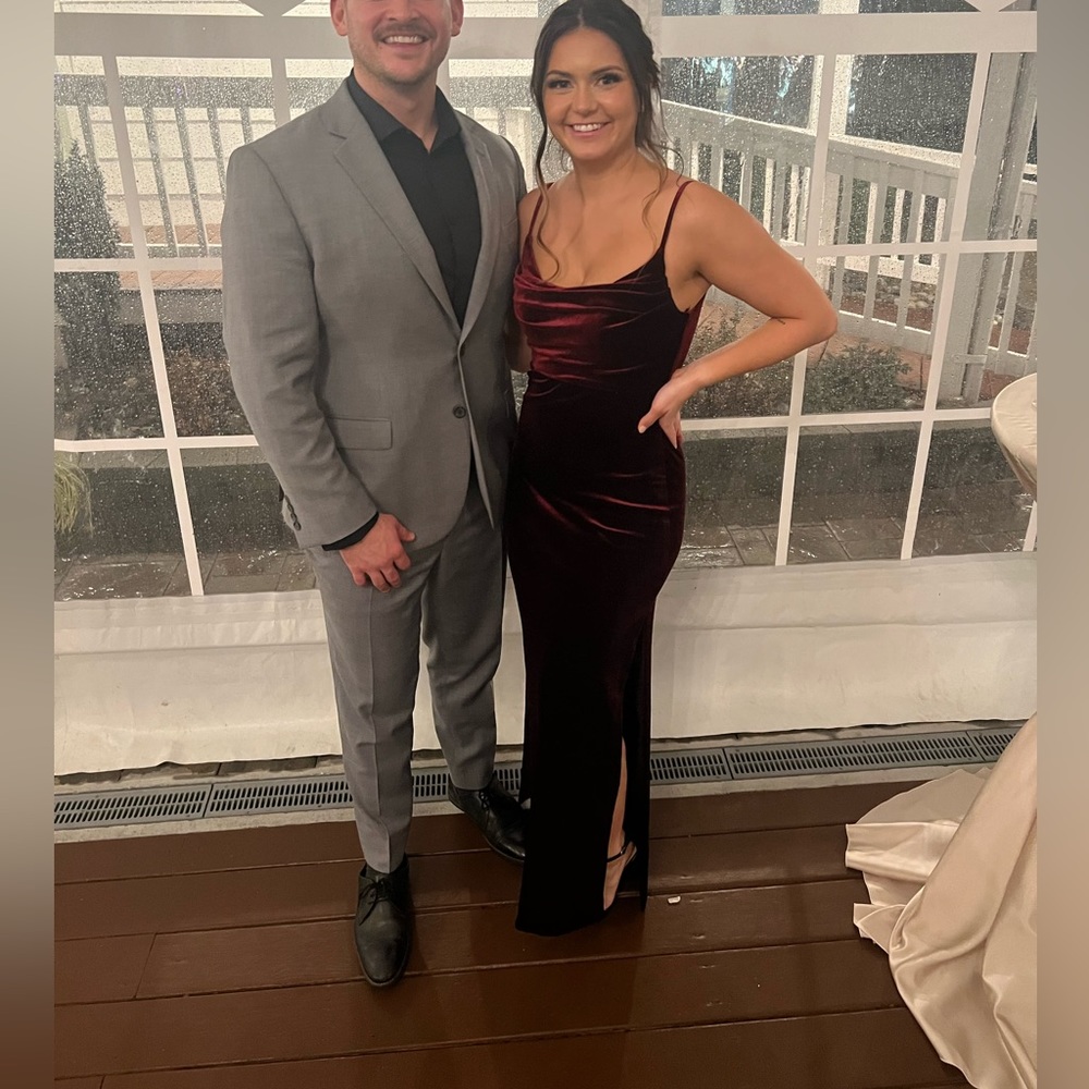 Revelry Burgundy Velvet Maxi Dress